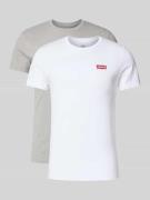 Levi's® T-Shirt mit Label-Print im 2er-Pack in Weiss, Größe L