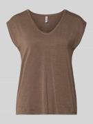 Pieces Regular Fit Shirt aus Viskose-Mix Modell 'BILLO' in Sand, Größe...