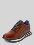 bugatti Leder Sneaker mit Label-Detail Modell 'Philip' in Cognac, Größ...