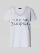 miss goodlife T-Shirt mit Label-Detail in Hellgrau, Größe L