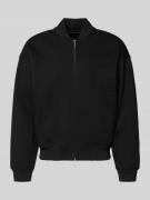 Guess Sweatjacke mit Reißverschluss in Black, Größe L