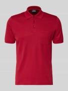 RAGMAN Regular Fit Poloshirt mit Brusttasche in Rot, Größe XXXL