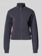 Guess Activewear Regular Fit Sweatjacke aus Viskose-Mix in Graphit, Gr...