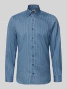 OLYMP Level Five Slim Fit Businesshemd aus Baumwoll-Mix mit Kentkragen...