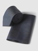 Monti Krawatte und Einstecktuch im Set aus Seide in Ecru, Größe 1