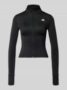 adidas Sportswear Slim Fit Jacke mit Stehkragen in Black, Größe L