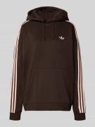 adidas Originals Oversized Hoodie mit Kapuze in Dunkelbraun, Größe L
