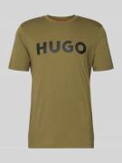 HUGO Regular Fit T-Shirt aus reiner Baumwolle Modell 'DULIVIO' in Grue...