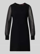Max Mara Studio Knielanges Cocktailkleid mit semitransparentem Arm in ...