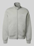 Carhartt Work In Progress Sweatjacke mit Stehkragen in Hellgrau Melang...