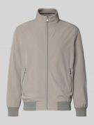 Christian Berg Men Jacke mit Stehkragen in Mittelgrau, Größe 3XL