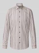 OLYMP Level Five Slim Fit Businesshemd mit Allover-Muster in Beige, Gr...