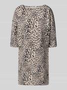 Christian Berg Woman Kleid mit unifarbenem Design und Animal-Print in ...