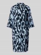 s.Oliver RED LABEL Relaxed Fit Blusenkleid aus Viskose-Mix mit Allover...