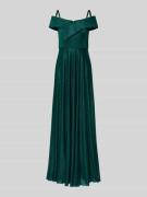 Christian Berg Cocktail Regular Fit Abendkleid in Glitzer-Optik in Gru...
