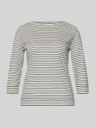 Windsor Longsleeve mit 3/4-Ärmel in Offwhite, Größe 34