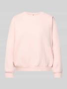 Levi's® Sweatshirt mit gerippten Abschlüssen in Rose, Größe L