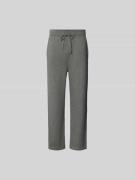 Officine Générale Wide Fit Sweatpants aus Kaschmir-Anteil in Mittelgra...