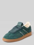 Tommy Jeans Low Top Sneaker aus echtem Rindsvelours in Dunkelgruen, Gr...
