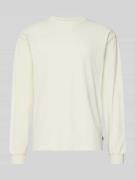 WOODBIRD Longsleeve mit Label-Stitching Modell 'Baine' in Offwhite, Gr...