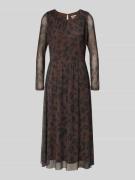 Tom Tailor Tailliertes Freizeitkleid mit Allover-Muster in Hazel, Größ...