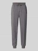 BOSS Regular Fit Sweatpants aus Baumwoll-Mix Modell 'SENSE' in Dunkelg...
