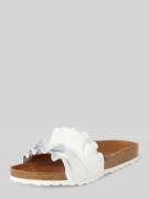 Verbenas Sandalette aus Leder Modell 'ROCIO NUCLEO VOLANTE' in Weiss, ...