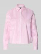 More & More Hemdbluse mit Knopfleiste in Rose, Größe 34