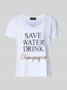 miss goodlife T-Shirt mit Statement-Print in Weiss, Größe L