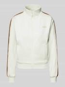 Guess Activewear Sweatjacke mit Label-Print Modell 'YARROW' in Offwhit...