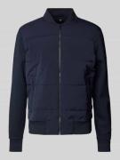 BOSS Blouson mit Label-Print Modell 'Skiles' in Marine, Größe L