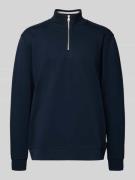 Marc O'Polo Denim Regular Fit Troyer aus reiner Baumwolle in Marine, G...