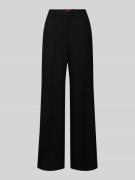 HUGO Wide Leg Anzughose mit Viskose-Anteil Modell 'HASMINA' in Black, ...