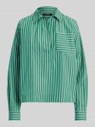 Lauren Ralph Lauren Regular Fit Hemdbluse aus reiner Baumwolle in Grue...