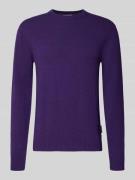 Casual Friday Oversized Strickpullover mit gerippten Abschlüssen in Li...