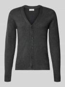 Casual Friday Strickjacke mit Knopfleiste Modell 'HEINE' in Dunkelgrau...