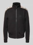 Guess Activewear Sweatjacke mit Label-Print Modell 'BRITNEY' in Black,...