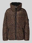 Guess Steppjacke mit Stehkragen Modell 'MARTINA' in Dunkelbraun, Größe...