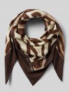 Lauren Ralph Lauren Tuch aus Wolle-Seide-Mix Modell 'ZEBRA' in Offwhit...