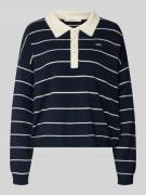 Gestuz Strickpullover mit Polokragen Modell 'taige' in Dunkelblau, Grö...
