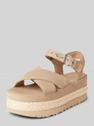 UGG Sandalen aus Leder-Mix in Sand, Größe 40