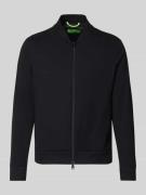 CINQUE Regular Fit Sweatjacke mit Viskose-Anteil Modell 'Cross' in Bla...