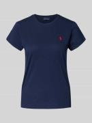 Polo Ralph Lauren T-Shirt mit Logo-Stitching in Blau, Größe L