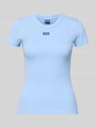 Hugo Blue Slim Fit T-Shirt aus Baumwoll-Mix Modell 'EASY TEE' in Hellb...