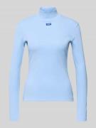 Hugo Blue Slim Fit Langarmshirt aus Baumwoll-Mix Modell 'EASY' in Hell...