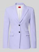 HUGO Slim Fit Longblazer mit Abnähern Modell 'ASMALLA-1' in Flieder, G...