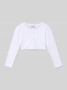 Happy Girls Bolero mit Knopfleiste in Weiss, Größe 122
