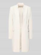 Jake*s Collection Blazer in Überlänge in Ecru, Größe 32