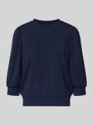 Rich & Royal Loose Fit Sweatshirt mit 3/4-Arm in Marine, Größe L