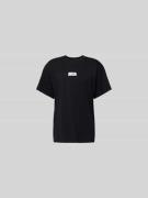 MM6 Maison Margiela Relaxed Fit T-Shirt mit Logo-Detail in Black, Größ...
